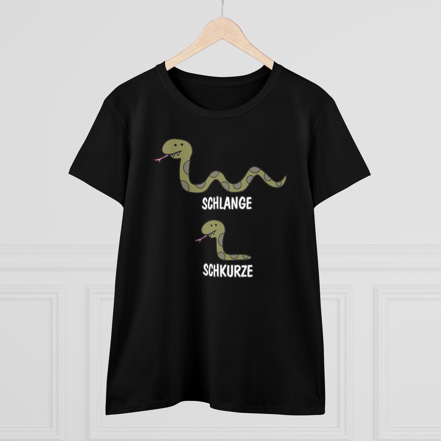 Damen T-Shirt Schlange Schkurze