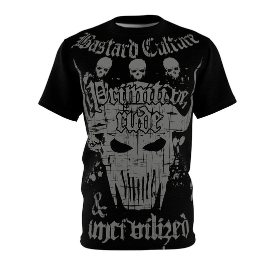 Allover T-Shirt: Bastard Culture - Primitive, rude & uncivilized