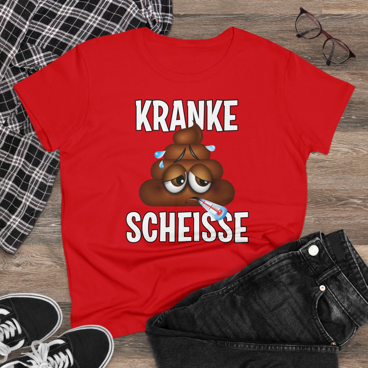 Damen T-Shirt Kranke Scheisse