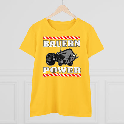 Damen T-Shirt Bauern Power