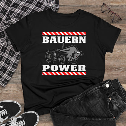 Damen T-Shirt Bauern Power