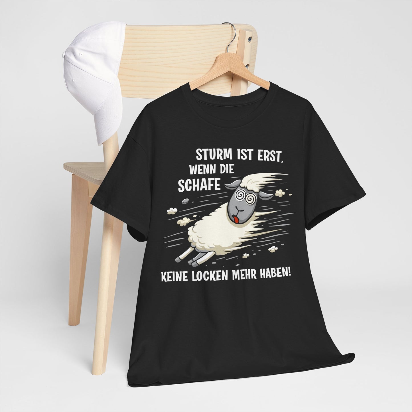 T-Shirt (bis 5XL) Sturm ist erst, wenn die Schafe keine Locken mehr haben