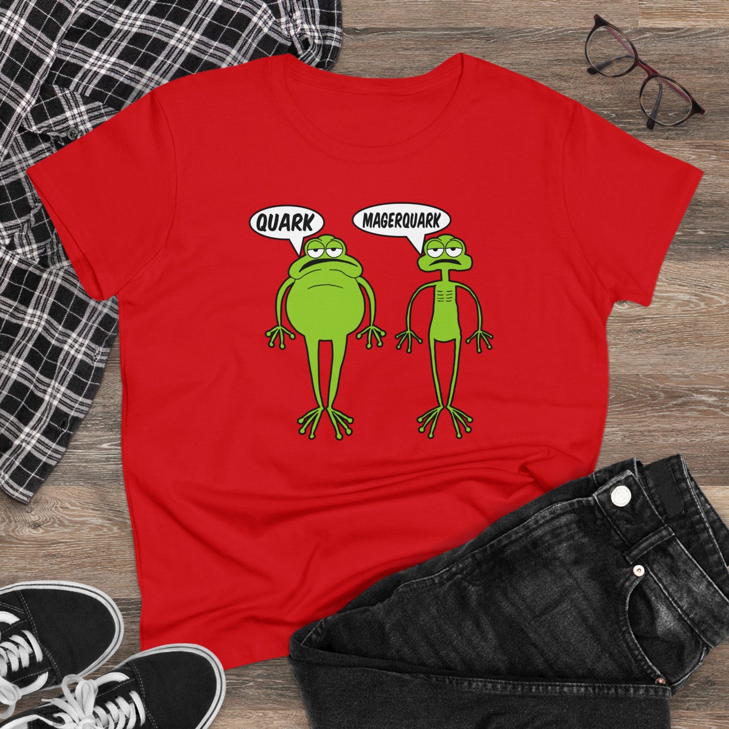 Damen T-Shirt Quark Magerquark