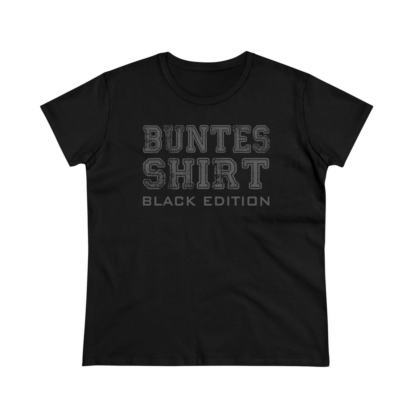 Damen T-Shirt Buntes Shirt Black Edition