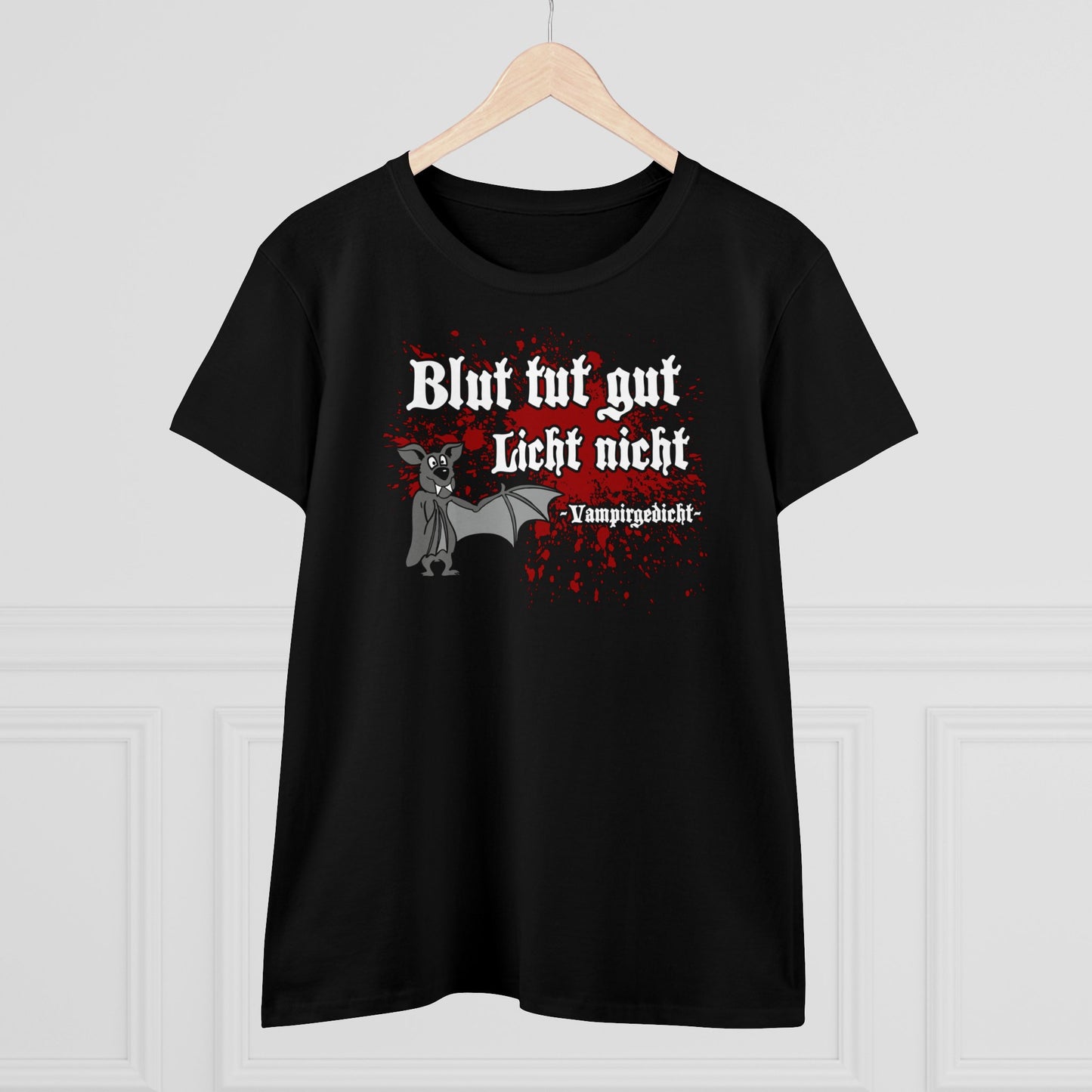 Damen T-Shirt Vampirgedicht
