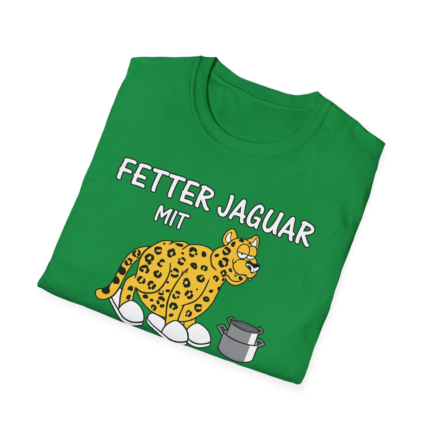 T-Shirt Fetter Jaguar mit 2 Töpfen und dicken Schlappen