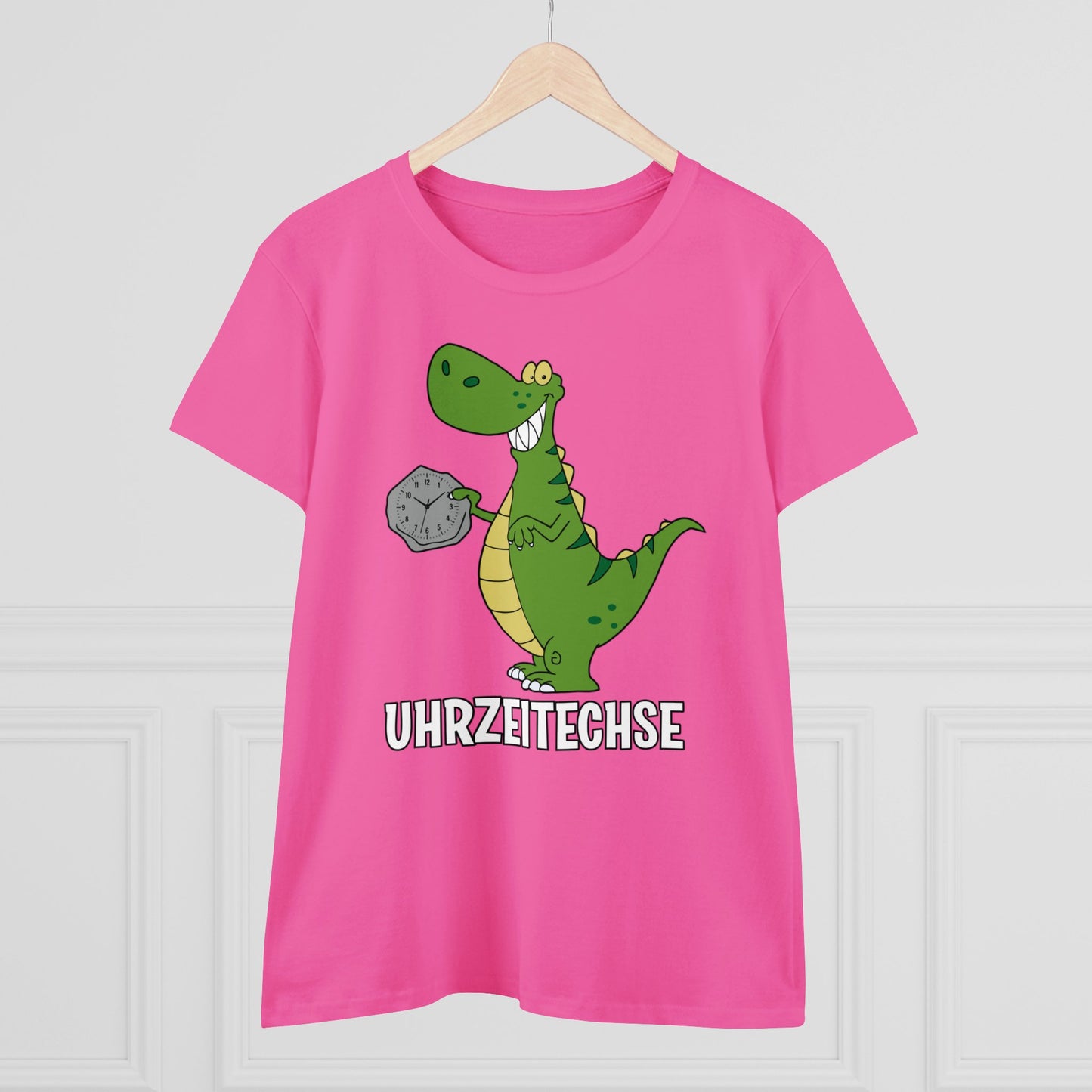 Damen T-Shirt Uhrzeitechse
