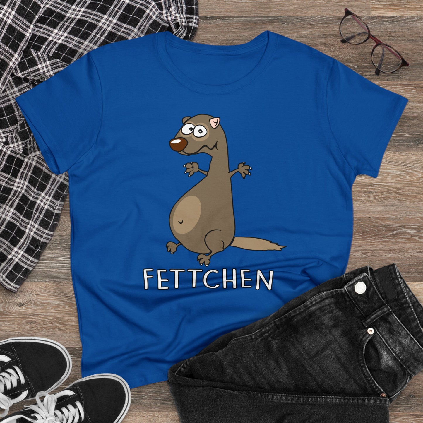 Damen T-Shirt Fettchen