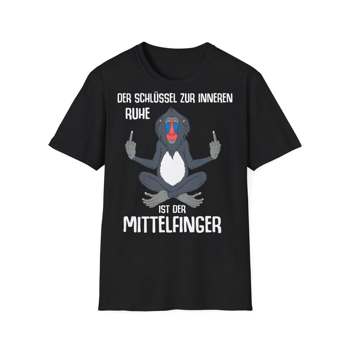 T-Shirt (bis 5XL) Der Schlüssel zur inneren Ruhe ist der Mittelfinger