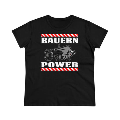 Damen T-Shirt Bauern Power